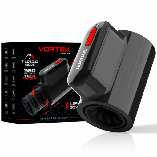 JAMYJOB - VORTEX MASTURBADOR TURBO CON EMPUJE Y ROTACIàN 360 UP AND DOWN