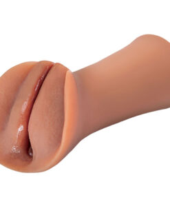 FETISH FANTASY EXTREME - MASTURBADOR MASCULINO SILICONA SLIPPERY SLIT CARAMELO
