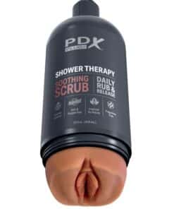 PDX PLUS - MASTURBADOR STROKER DISE¥O DISCRETO DE BOTE CHAMPU SOOTHING SCRUB CARAMELO