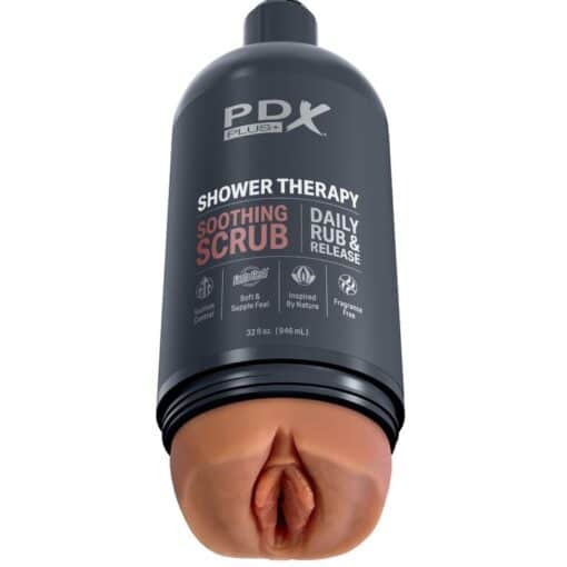 PDX PLUS - MASTURBADOR STROKER DISE¥O DISCRETO DE BOTE CHAMPU SOOTHING SCRUB CARAMELO