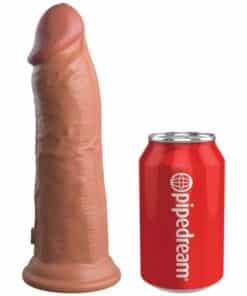 KING COCK - ÉLITE DILDO REALÍSTICO SILICONA 20.3 CM CARAMELO