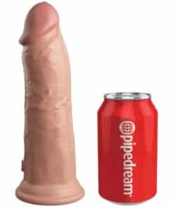 KING COCK - ÉLITE DILDO REALÍSTICO VIBRADOR & SILICONA 20.3 CM