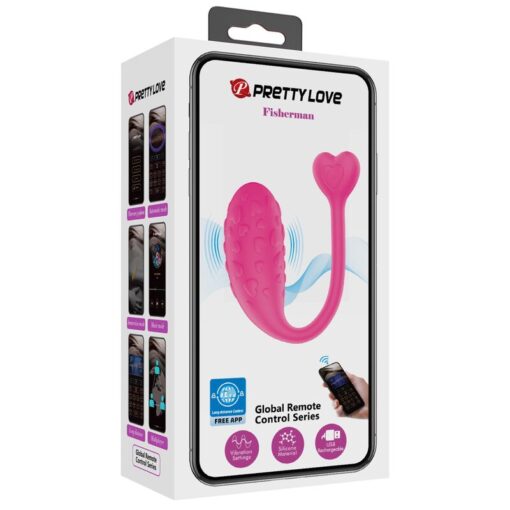 PRETTY LOVE – HUEVO VIBRADOR PESCADOR ROSA CONTROLADO POR APP - intimamenities.com