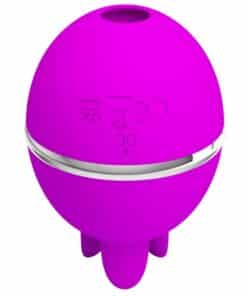 PRETTY LOVE – VIBRADOR DE SILICONA REDONDO GEMINI BALL MORADO - intimamenities.com