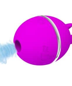 PRETTY LOVE – VIBRADOR DE SILICONA REDONDO GEMINI BALL MORADO - intimamenities.com