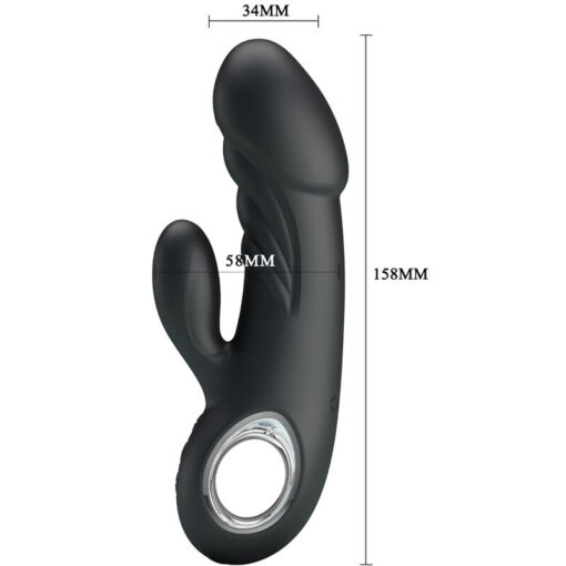 PRETTY LOVE – ANSEL VIBRADOR ESTIMULADOR PUNTO G Y CLITORIS - intimamenities.com