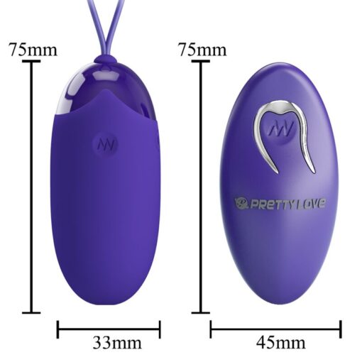 PRETTY LOVE – BERGER YOUTH HUEVO VIBRADOR CONTROL REMOTO VIOLETA - intimamenities.com