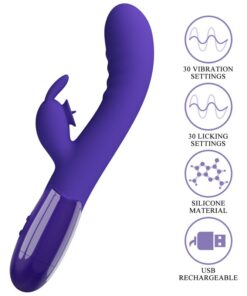 PRETTY LOVE – CERBERUS YOUTH VIBRADOR RABBIT VIOLETA - intimamenities.com
