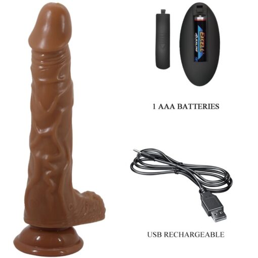 BAILE - BODACH VIBRADOR REALISTA CON VENTOSA CONTROL REMOTO - Imagen 4