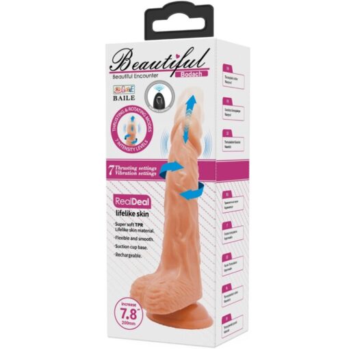 BAILE - BODACH VIBRADOR REALISTA CON VENTOSA CONTROL REMOTO - Imagen 7