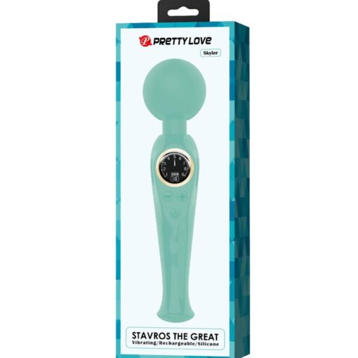 PRETTY LOVE – SKYLER VIBRADOR WAND VERDE - intimamenities.com