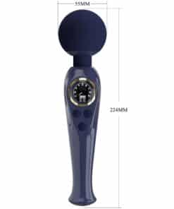 PRETTY LOVE – SKYLER VIBRADOR WAND AZUL - intimamenities.com
