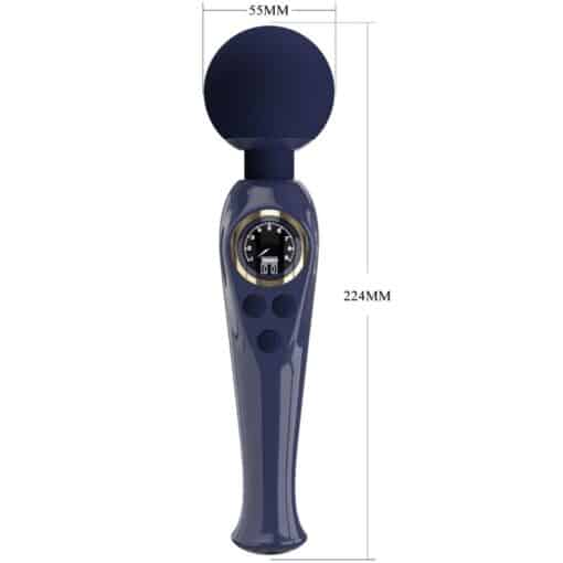 PRETTY LOVE – SKYLER VIBRADOR WAND AZUL - intimamenities.com