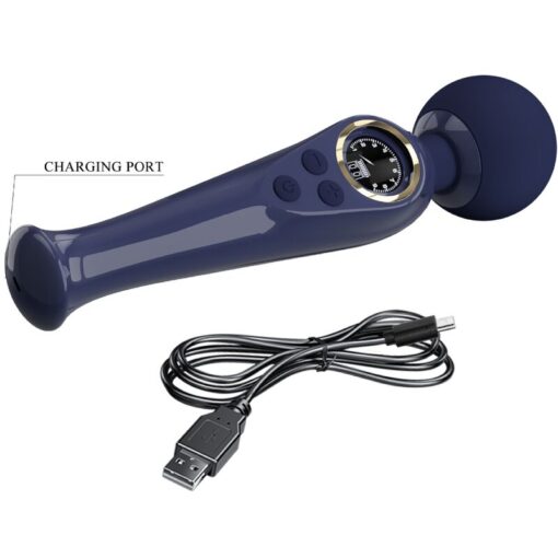 PRETTY LOVE – SKYLER VIBRADOR WAND AZUL - intimamenities.com