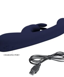 PRETTY LOVE – LAMAR VIBRADOR RABBIT & PUNTO G AZUL - intimamenities.com