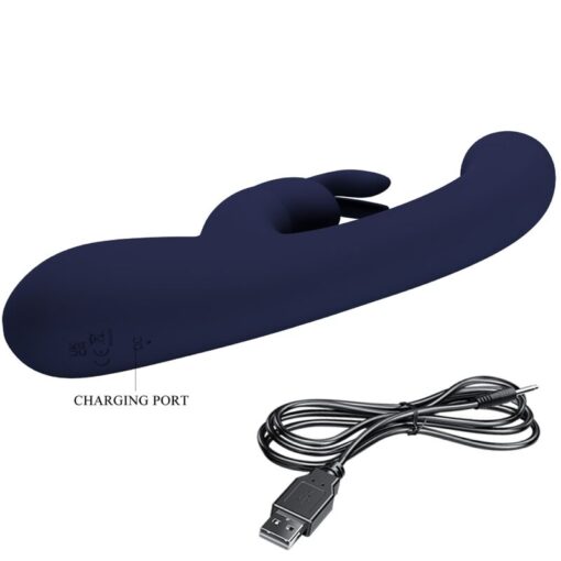 PRETTY LOVE – LAMAR VIBRADOR RABBIT & PUNTO G AZUL - intimamenities.com