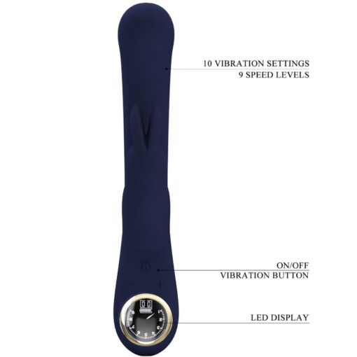 PRETTY LOVE – LAMAR VIBRADOR RABBIT & PUNTO G AZUL - intimamenities.com