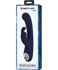 PRETTY LOVE – LAMAR VIBRADOR RABBIT & PUNTO G AZUL - intimamenities.com