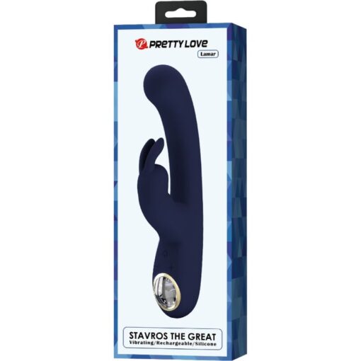 PRETTY LOVE – LAMAR VIBRADOR RABBIT & PUNTO G AZUL - intimamenities.com
