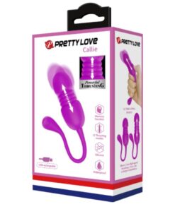 PRETTY LOVE – CALLIE HUEVO VIBRADOR RECARGABLE MORADO - intimamenities.com