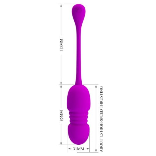 PRETTY LOVE – CALLIE HUEVO VIBRADOR RECARGABLE MORADO - intimamenities.com