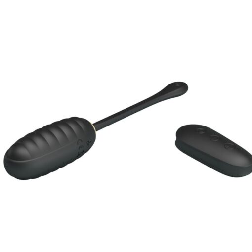 PRETTY LOVE – DOREEN HUEVO VIBRADOR DE LUJO RECARGABLE NEGRO CONTROL REMOTO - intimamenities.com