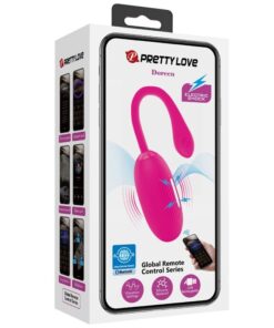 PRETTY LOVE – DOREEN HUEVO VIBRADOR RECARGABLE MAGENTA CONTROL REMOTO - intimamenities.com