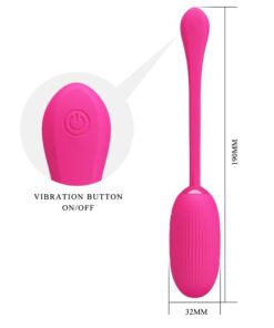 PRETTY LOVE – DOREEN HUEVO VIBRADOR RECARGABLE MAGENTA CONTROL REMOTO - intimamenities.com