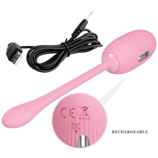 PRETTY LOVE – DOREEN HUEVO VIBRADOR RECARGABLE ROSA - intimamenities.com