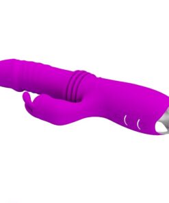 PRETTY LOVE – DOROTHY VIBRADOR CONEJO RECARGABLE MORADO - intimamenities.com
