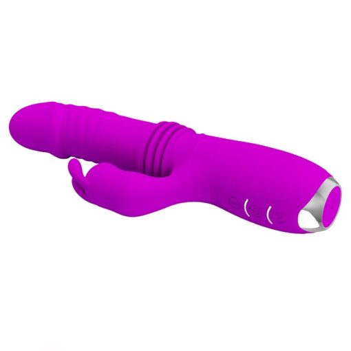PRETTY LOVE – DOROTHY VIBRADOR CONEJO RECARGABLE MORADO - intimamenities.com