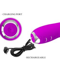 PRETTY LOVE – DOROTHY VIBRADOR CONEJO RECARGABLE MORADO - intimamenities.com