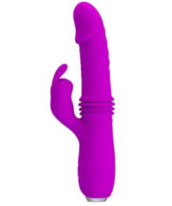 PRETTY LOVE – DOROTHY VIBRADOR CONEJO RECARGABLE MORADO - intimamenities.com