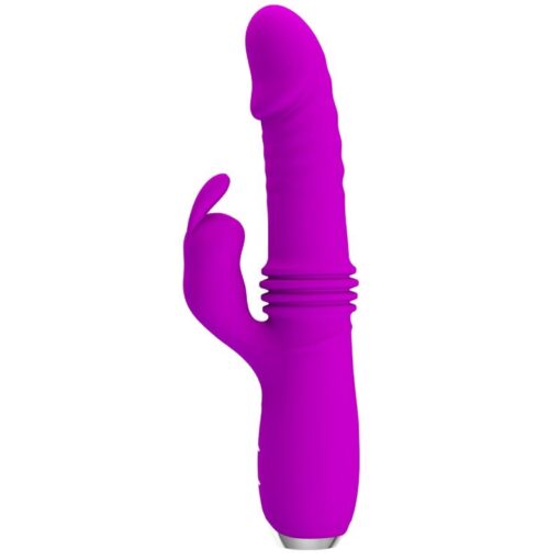 PRETTY LOVE – DOROTHY VIBRADOR CONEJO RECARGABLE MORADO - intimamenities.com