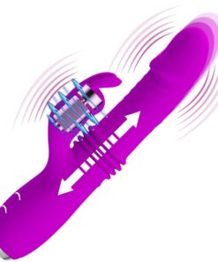 PRETTY LOVE – DOROTHY VIBRADOR CONEJO RECARGABLE MORADO - intimamenities.com