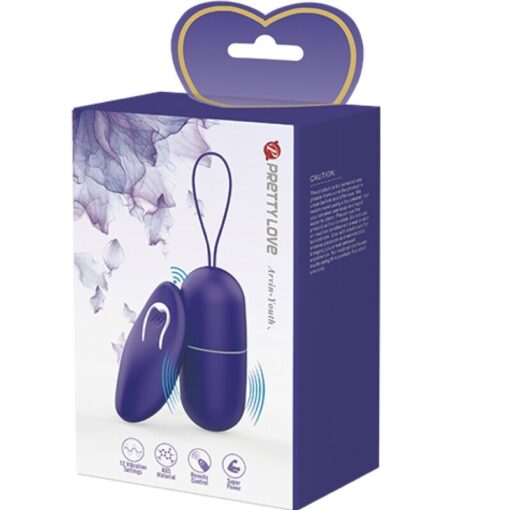 PRETTY LOVE - ARVIN YOUTH HUEVO VIBRADOR CONTROL REMOTO VIOLETA - Imagen 7