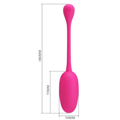 PRETTY LOVE – KNUCKER HUEVO VIBRADOR RECARGABLE ROSA - intimamenities.com