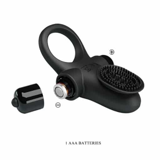 PRETTY LOVE – ANILLO VIBRADOR II PARA PENE NEGRO - intimamenities.com