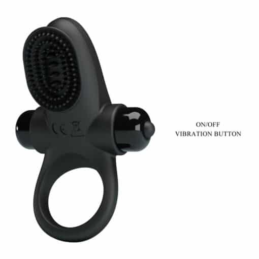 PRETTY LOVE – ANILLO VIBRADOR II PARA PENE NEGRO - intimamenities.com