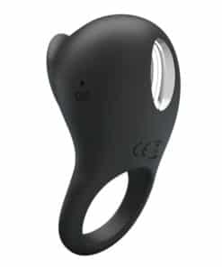 PRETTY LOVE – ANILLO VIBRADOR PARA PENE CON LENGUA NEGRO - intimamenities.com