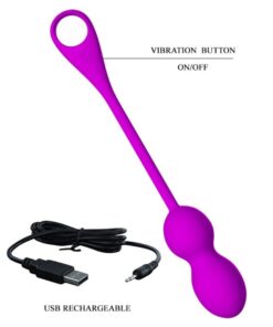 PRETTY LOVE – ELVIRA BOLAS VIBRADORAS RECARGABLE MORADO - intimamenities.com