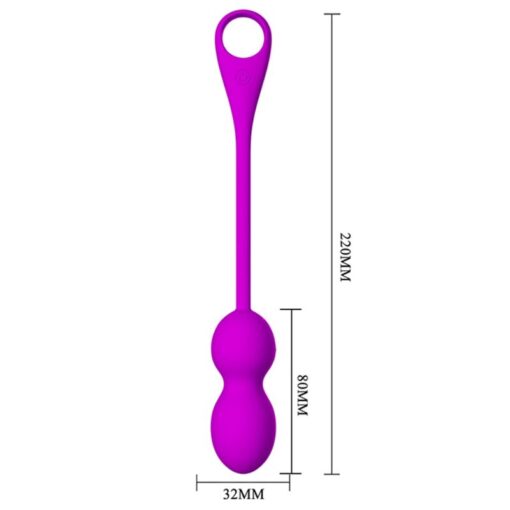 PRETTY LOVE – ELVIRA BOLAS VIBRADORAS RECARGABLE MORADO - intimamenities.com