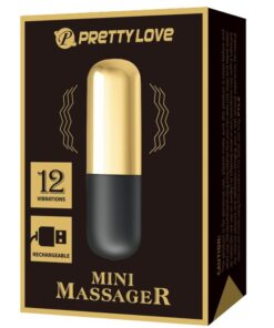 PRETTY LOVE – BALA VIBRADOR RECARGABLE DORADO - intimamenities.com