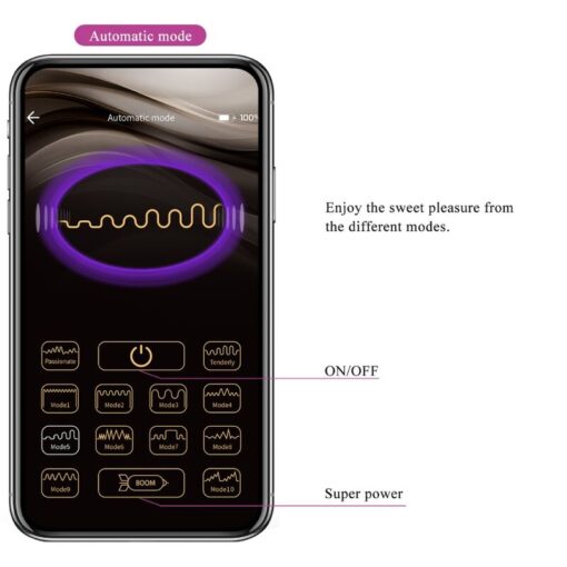 PRETTY LOVE – NYMPH HUEVO VIBRADOR CONTROLADO POR APP VIOLETA - intimamenities.com