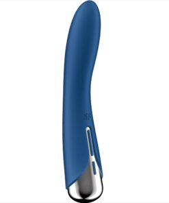 SATISFYER – SPINNING VIBE 1 VIBRADOR ROTADOR G-SPOT AZUL - intimamenities.com