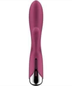 SATISFYER – SPINNING RABBIT 1 ESTIMULACION CLITORIS Y PUNTO G ROJO - intimamenities.com
