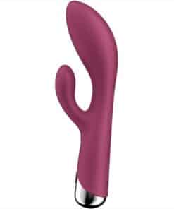 SATISFYER – SPINNING RABBIT 1 ESTIMULACION CLITORIS Y PUNTO G ROJO - intimamenities.com