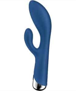 SATISFYER – SPINNING RABBIT 1 ESTIMULACION CLITORIS Y PUNTO G AZUL - intimamenities.com