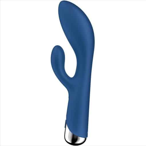 SATISFYER – SPINNING RABBIT 1 ESTIMULACION CLITORIS Y PUNTO G AZUL - intimamenities.com