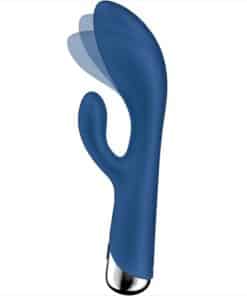 SATISFYER – SPINNING RABBIT 1 ESTIMULACION CLITORIS Y PUNTO G AZUL - intimamenities.com